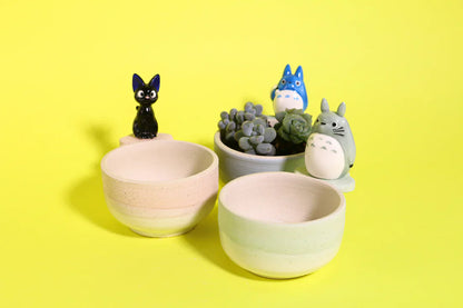 Cute Anime Ceramic Flower Pot, Perfect for Succulents and Small Plants, Handmade Ceramic Planter for Home Decor